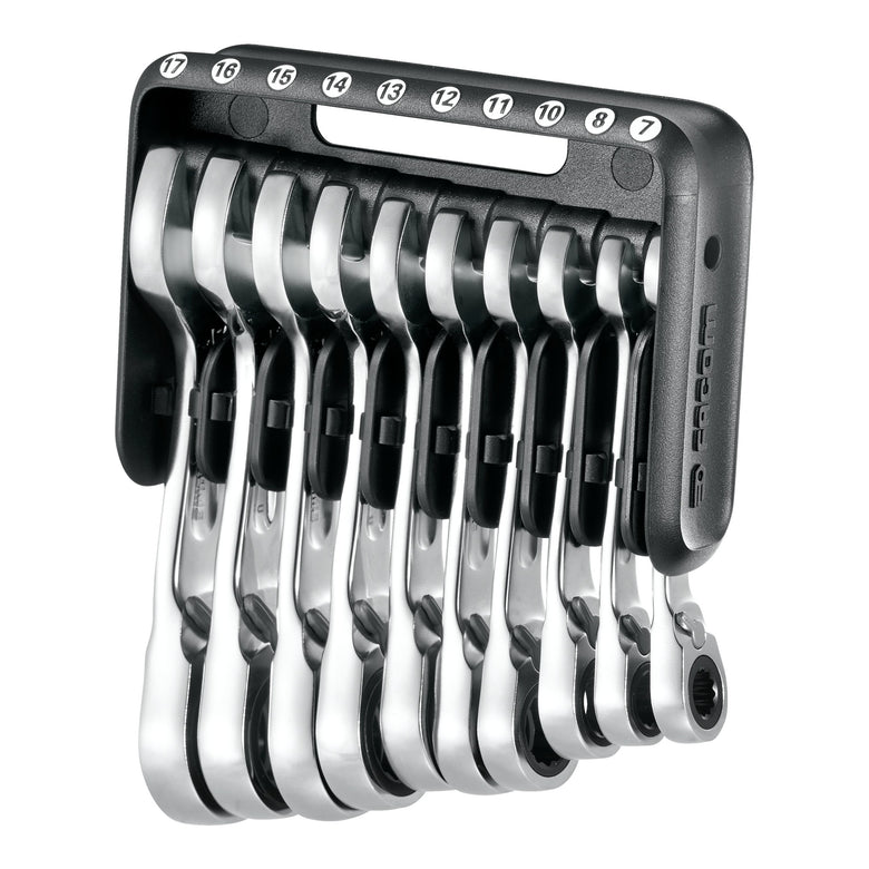 Facom Knarren-Ring-Maulschlüssel-Set 10-tlg
