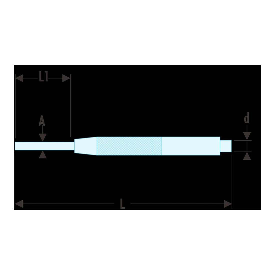 Facom Splinttreiber mit Führungshülse 2,4 mm