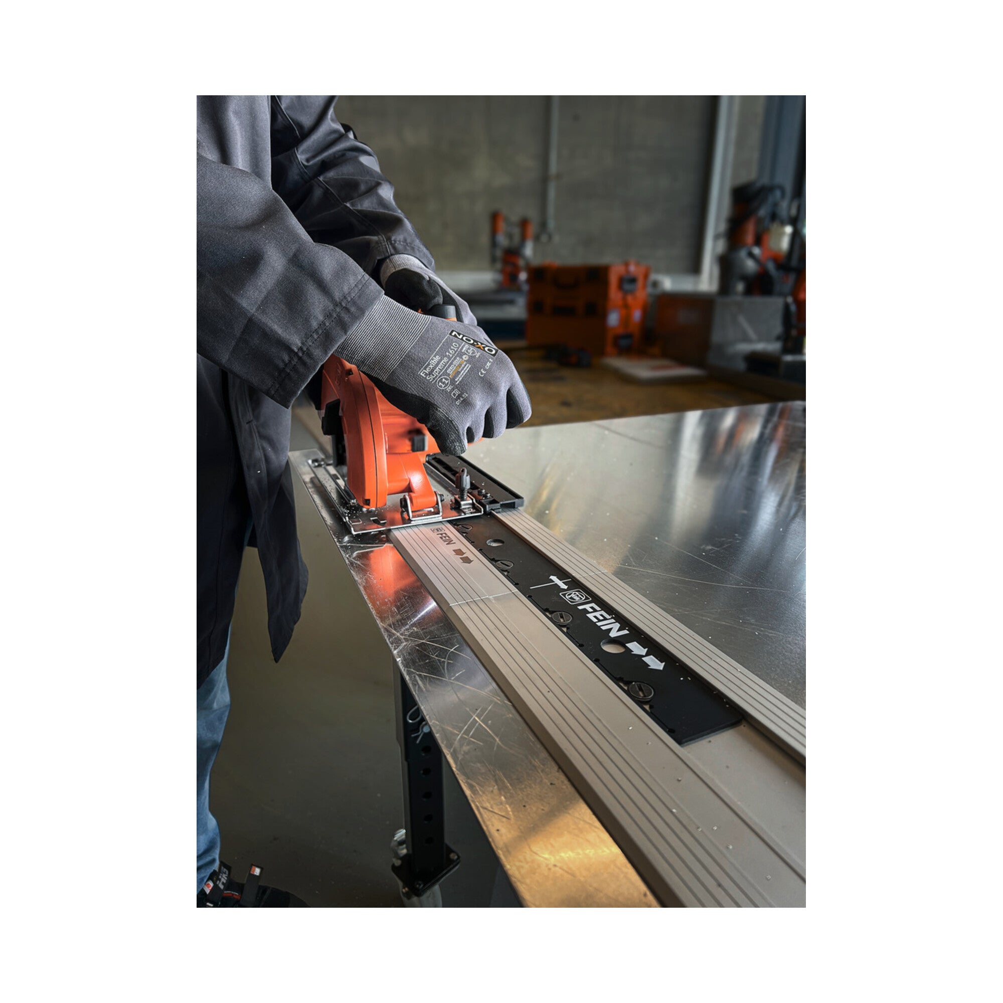 Fein Kompakte Akku-Handkreissäge für Metall, F-IRON Cut 57 AS Set 2 x 8 Ah