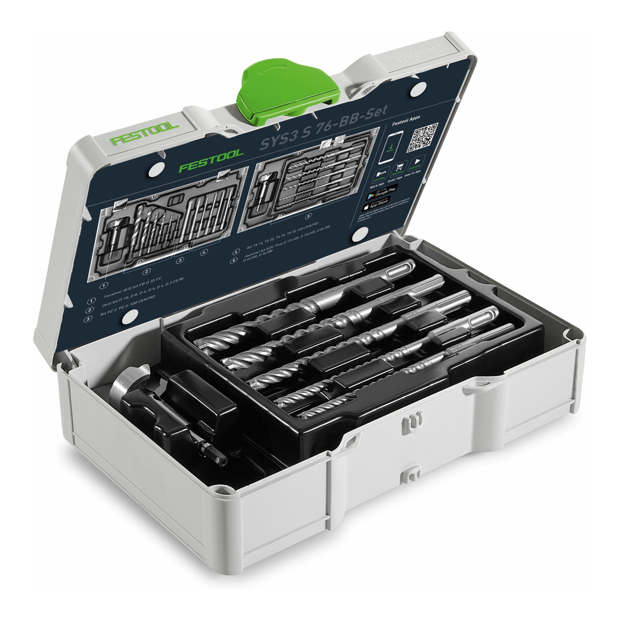 Festool Bit und Bohrer-Set SYS3 S 76-BB-Set