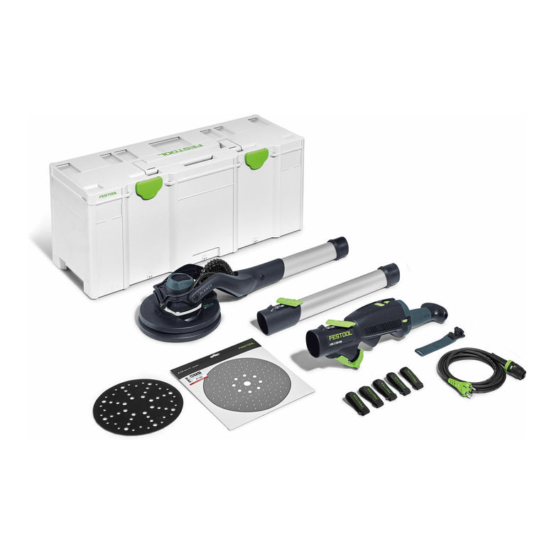 Festool Bundle – 4-teiliges Set mit LHS 2 225 EQI-Plus PLANEX Schleifscheiben