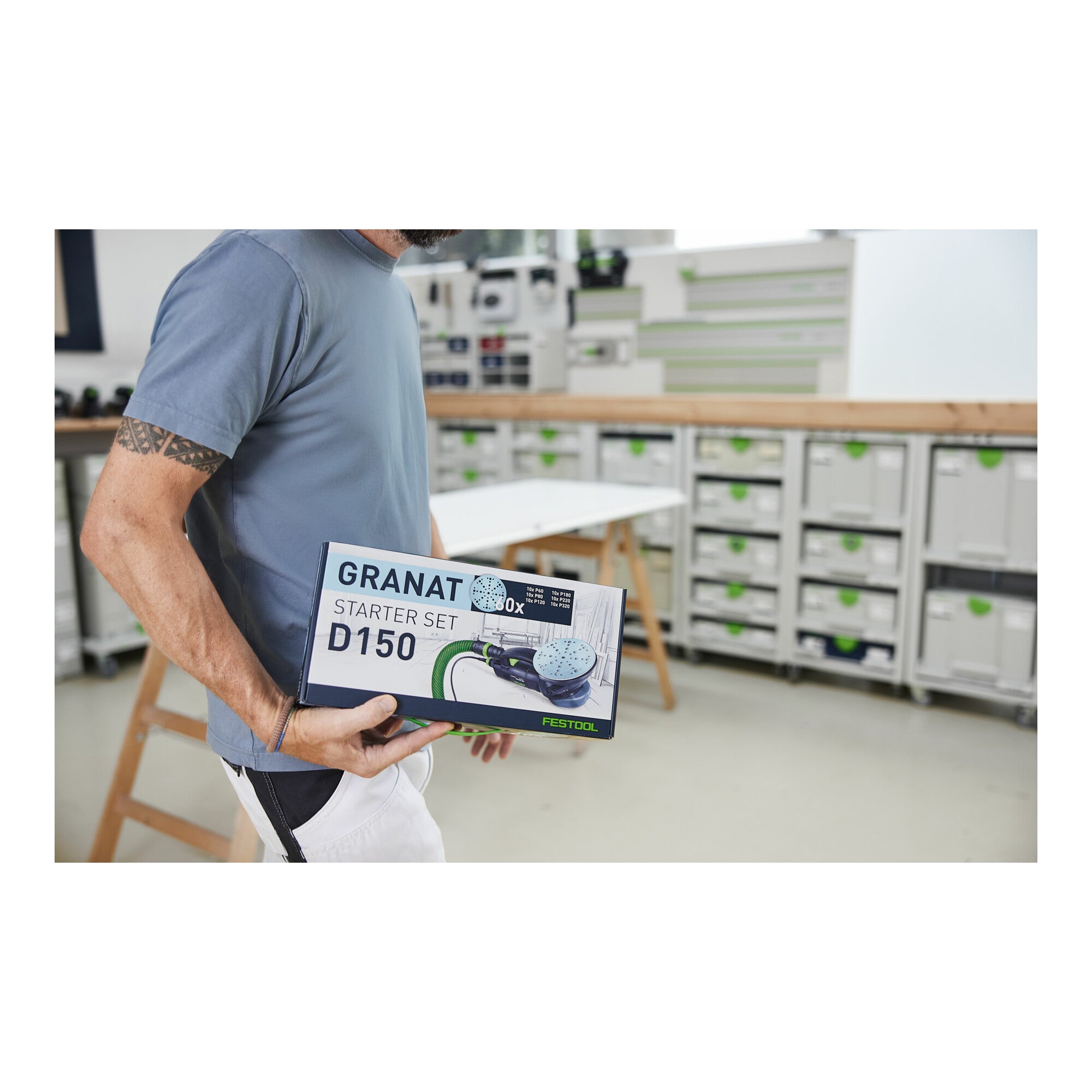 Festool Schleifscheibe STF D150/48 GR-Set Granat
