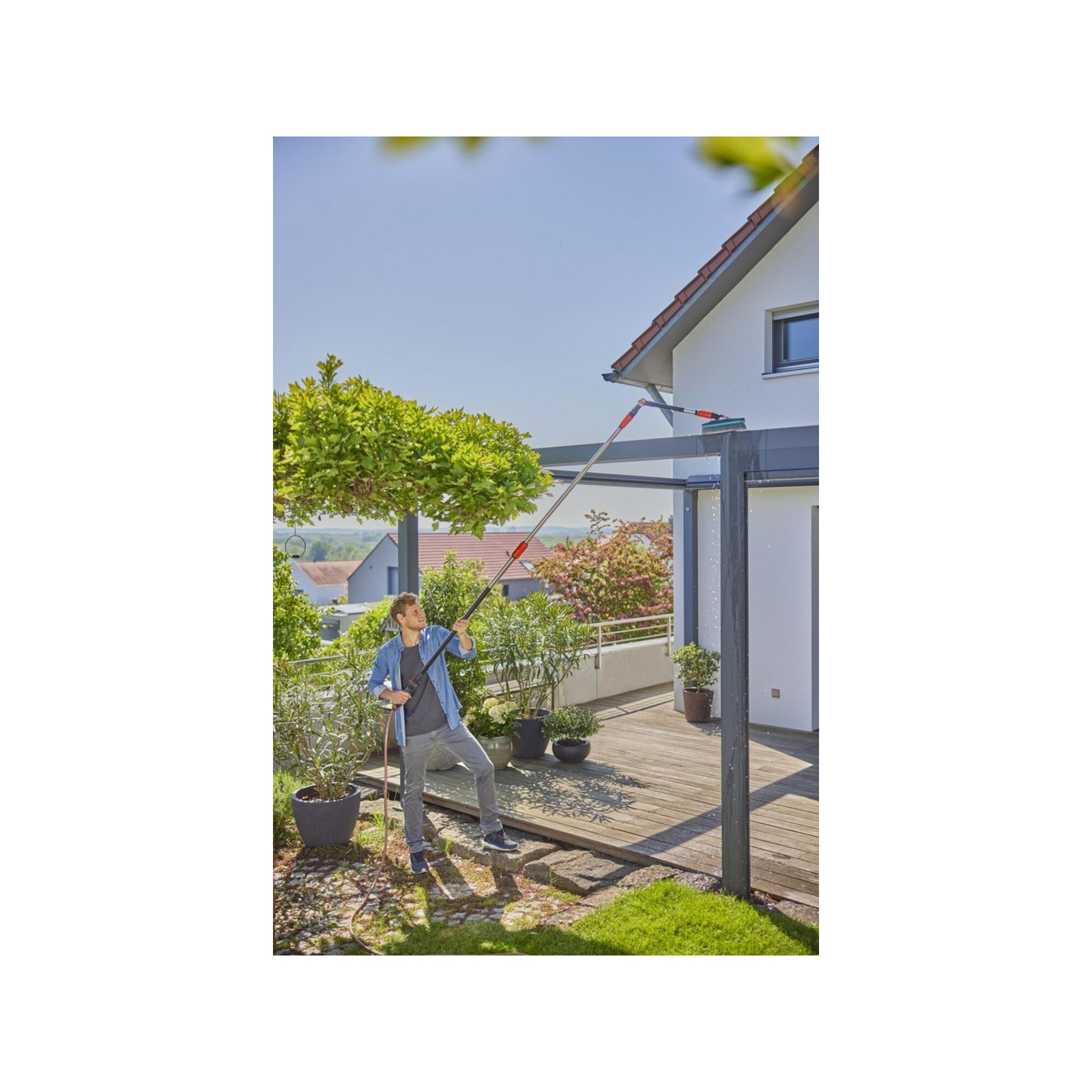 Gardena Teleskop-Stiel M-XL 155 - 260 cm Cleansystem 18804-20