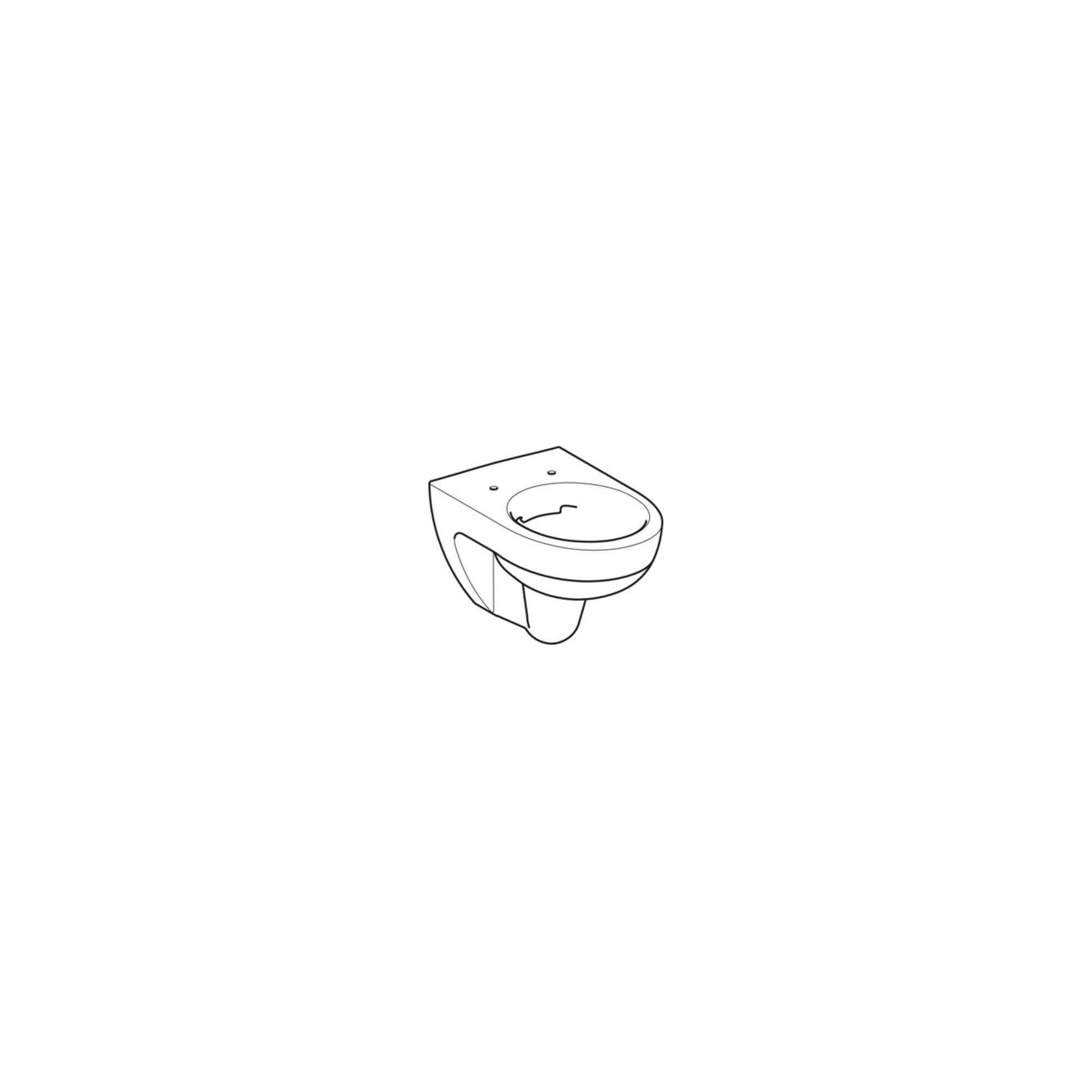 Geberit Wand-WC, Tiefspüler Renova 6 l, rimfree, weiß