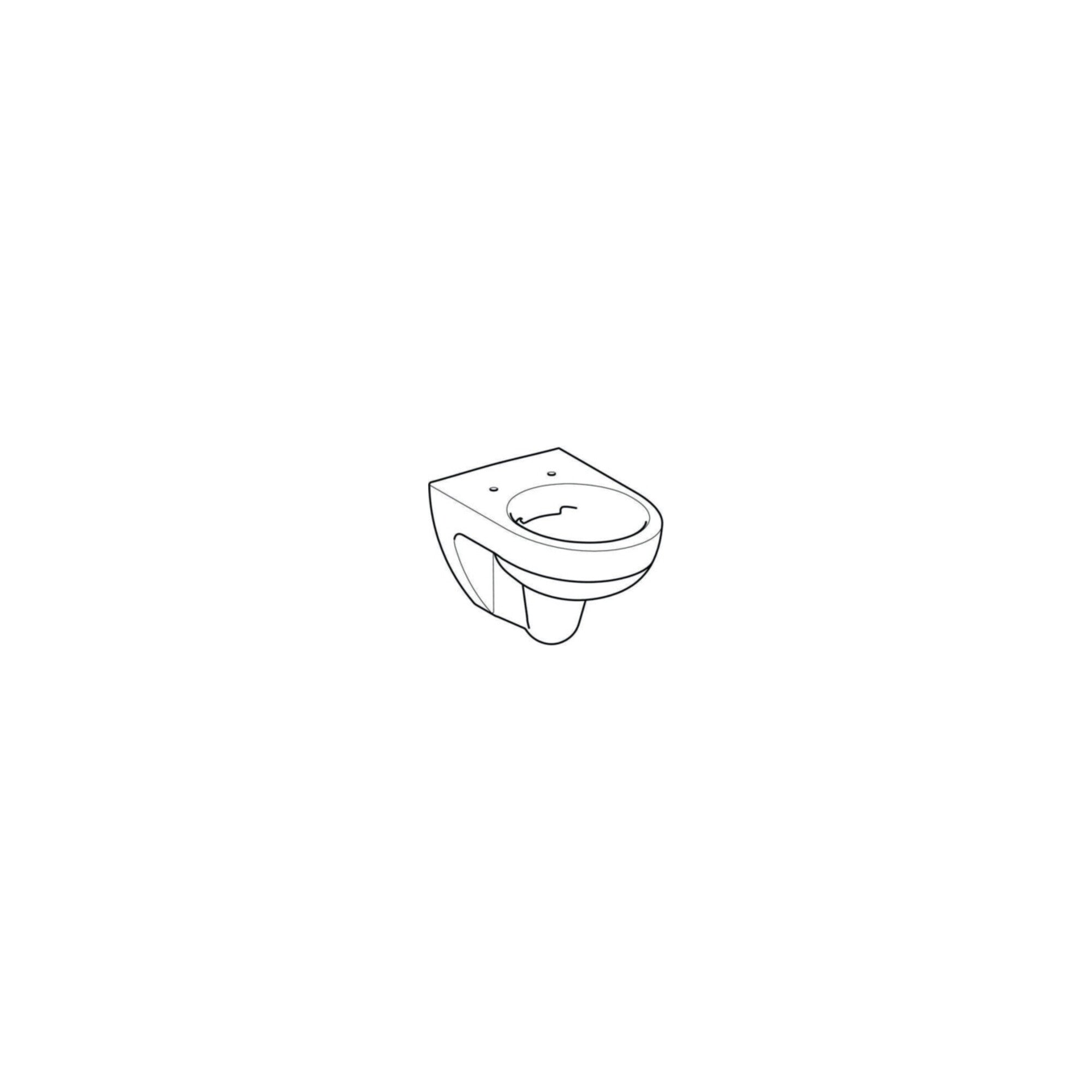 Geberit Wand-WC, Tiefspüler Renova 6 l, rimfree, weiß