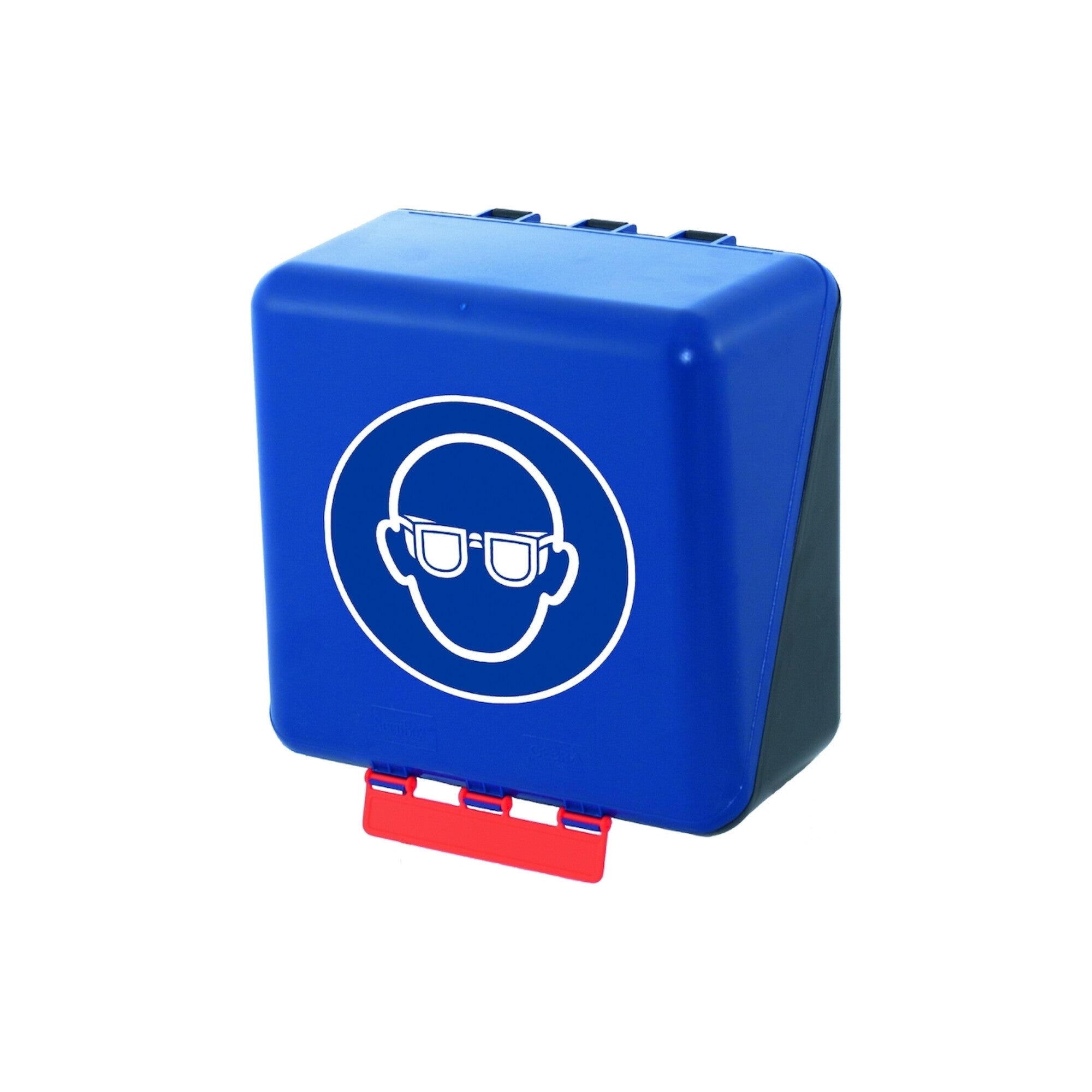 GEBRA Aufb.Box SECU Midi Standa rd, für Augenschutz, blau