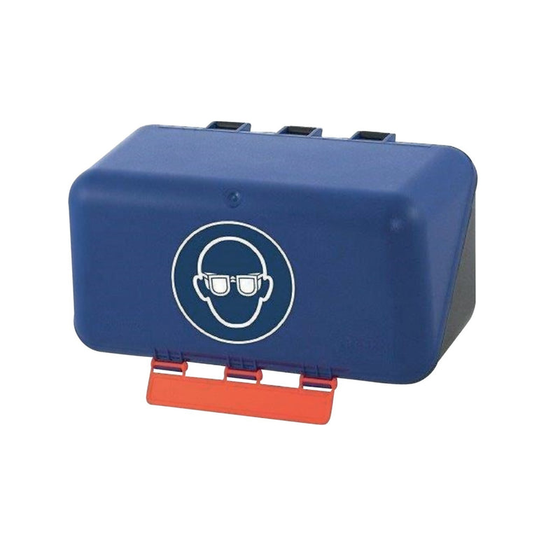 GEBRA Aufb.Box SECU Mini Standa rd, für Augenschutz, blau