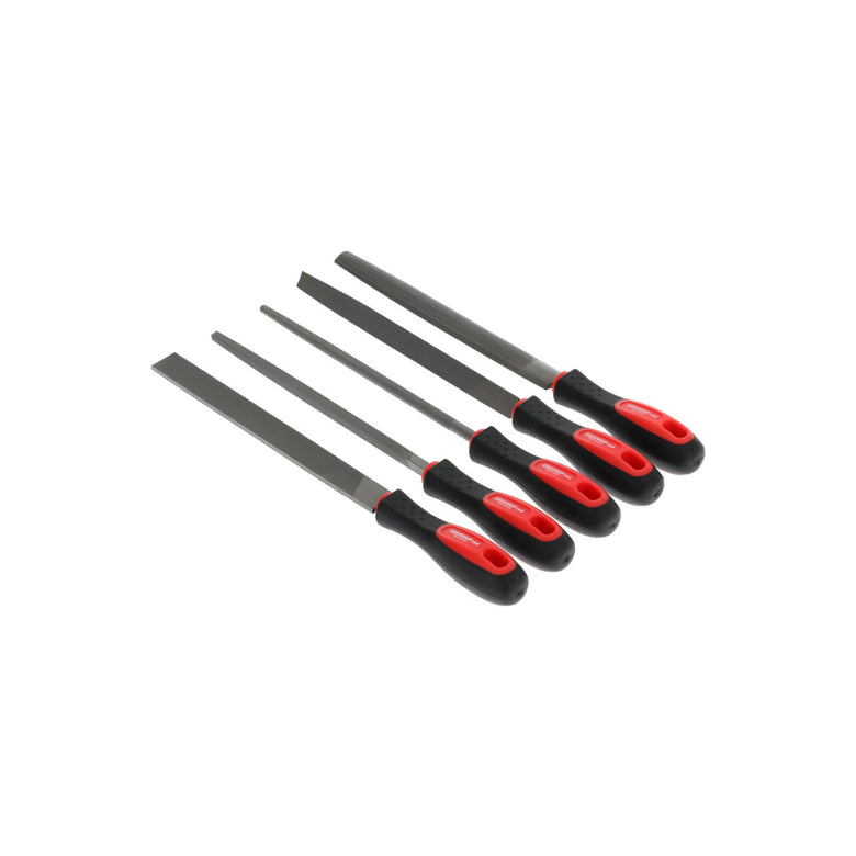 Gedore R93000005 Feilensatz 3-kant + 4-kant + Flach + Rund + Halb 5-teilig