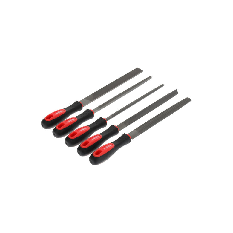 Gedore R93000005 Feilensatz 3-kant + 4-kant + Flach + Rund + Halb 5-teilig