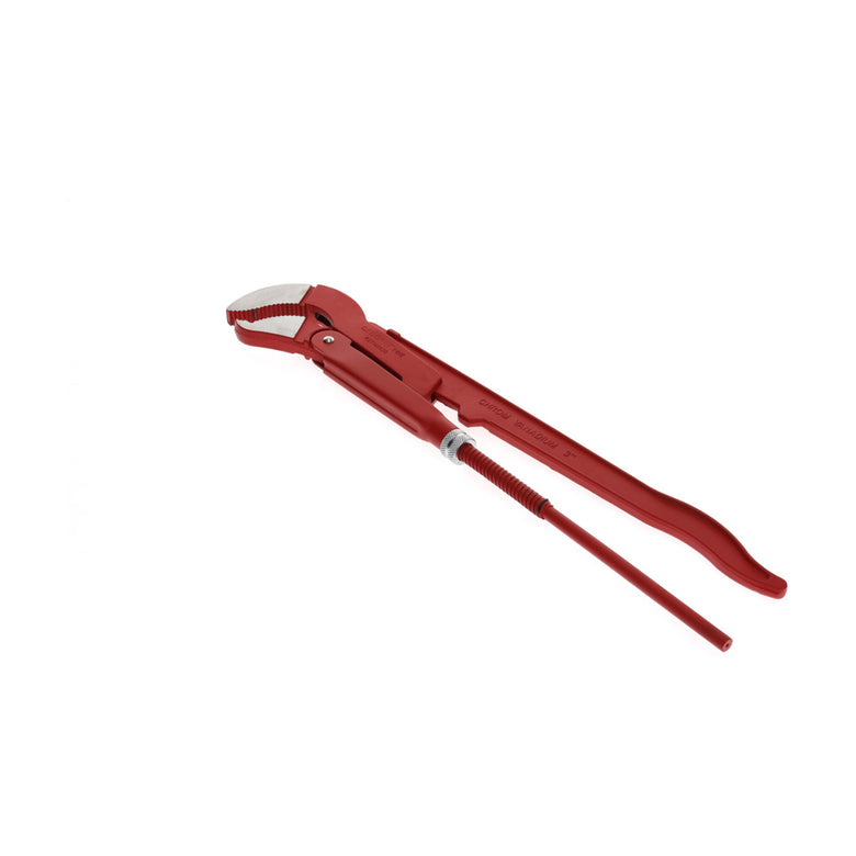 Gedore red 45° abgewinkelte Eck-Rohrzange, Spannweite 103 mm/3 Zoll, S-Maul