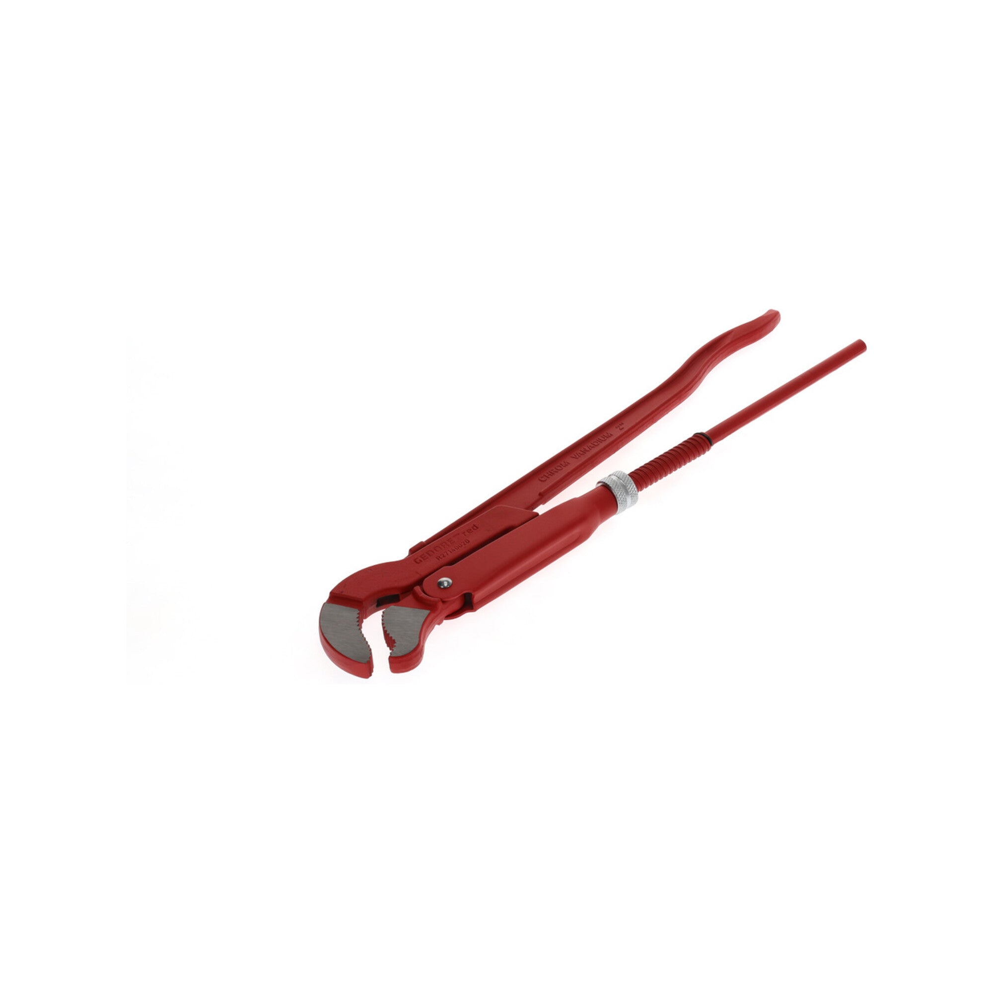 Gedore red 45° abgewinkelte Eck-Rohrzange, Spannweite 67 mm/2 Zoll, S-Maul