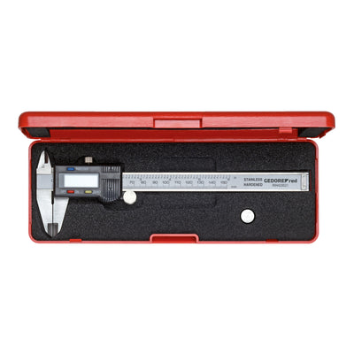 Gedore red digitaler Messschieber, mm/Zoll-Anzeige, Messbereich: 153 mm, 6"