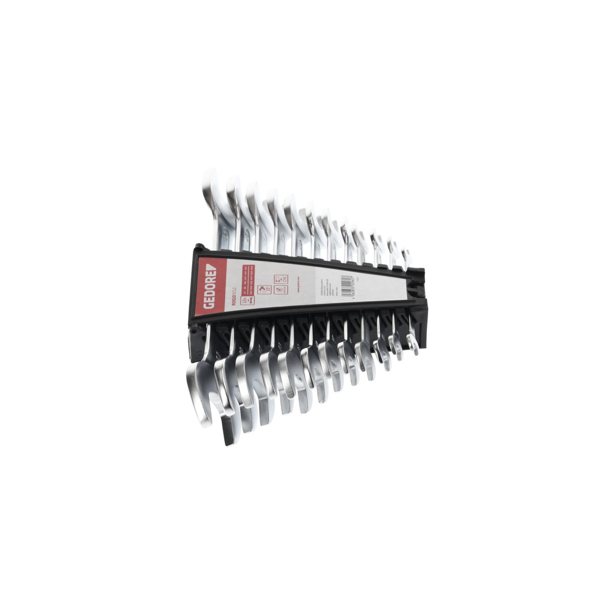 Gedore red Doppelmaulschlüssel Satz, Set 12-teilig, SW 6-32 mm, metrisch, lang