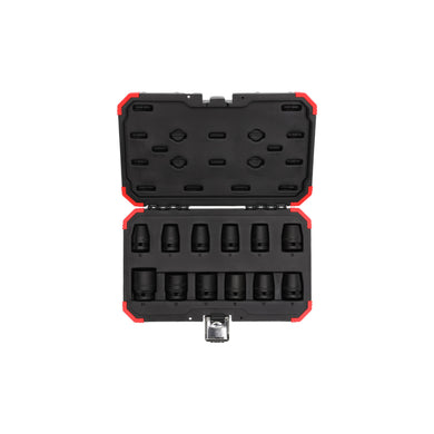 Gedore red Schlagschrauber-Steckschlüssel-Satz, Set 12-tlg, 1/2", 6-kant Nuss