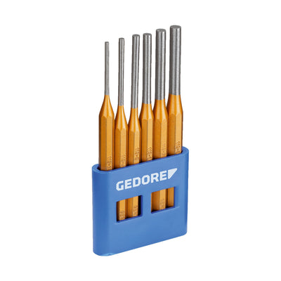 Gedore Splinttreiber-Satz inkl. PVC-Halter, 6-teilig, Stahl/Lackierung