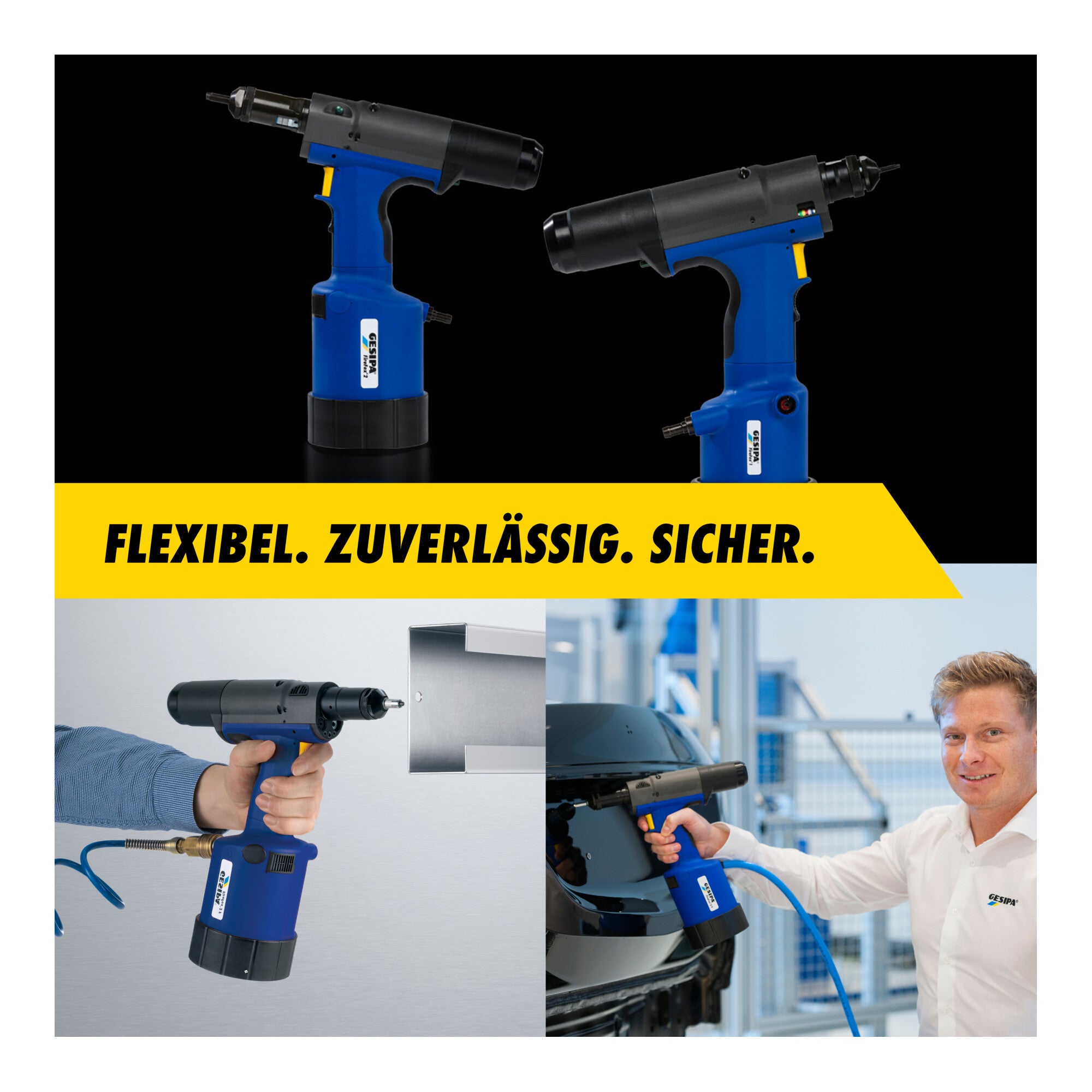 Gesipa Blindnietmutternsetzgerät FireFox® 1 Betriebsdruck 5-7bar