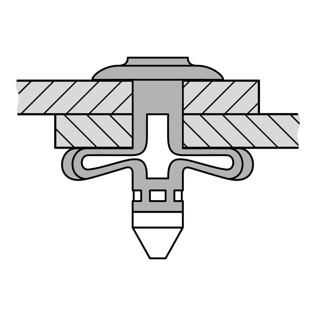Gesipa BULB-TITE Blindniete Alu/Alu 7,7 x 27,7 EPDM 100 Stk