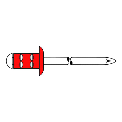 Gesipa PolyGrip Blindniete Alu/Nirosta 4,8 x 25 F RAL 9007 Graualuminium 250 Stk