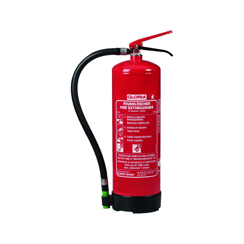 GLORIA Dauerdruckschaumlöscher 6 Liter SDE 6 flourfrei Brandklasse A& B