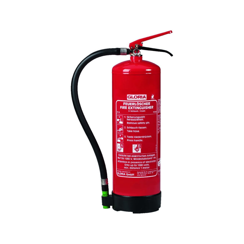 GLORIA Dauerdruckschaumlöscher 6 Liter SDE 6 flourfrei Brandklasse A& B