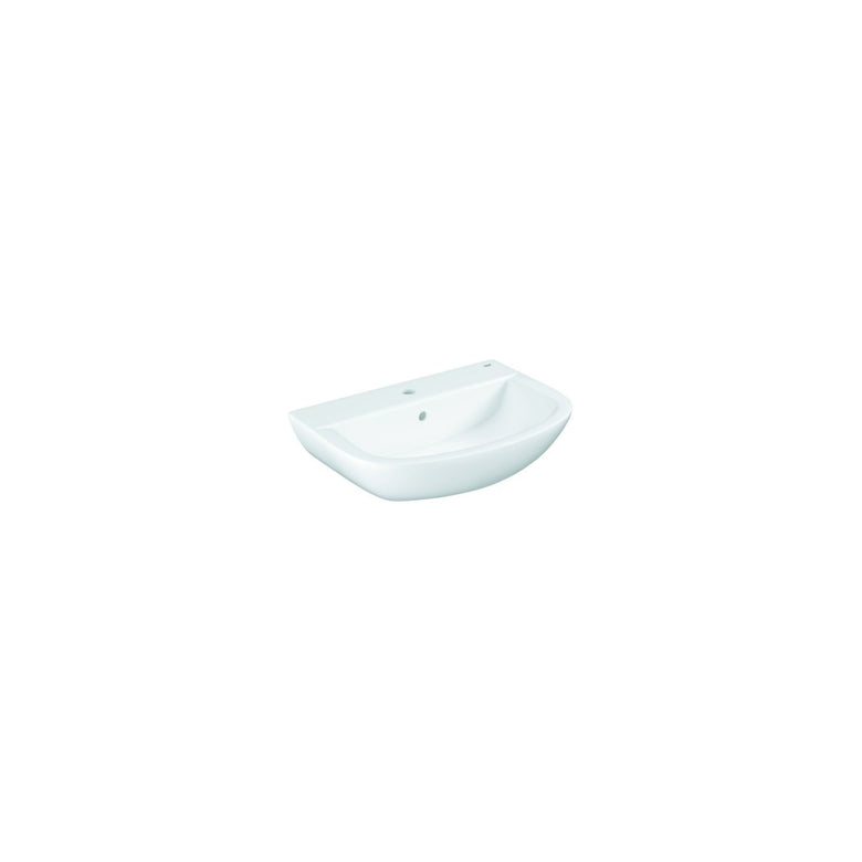 Grohe Waschtisch Bau Keramik 60cm, alp-we, 1 HL m ÜL, wandhängend