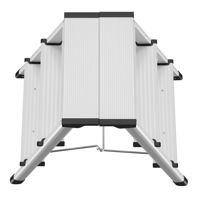 Hailo D60 StandardLine, Aluminium-Trittleiter, 2x3 Stufen