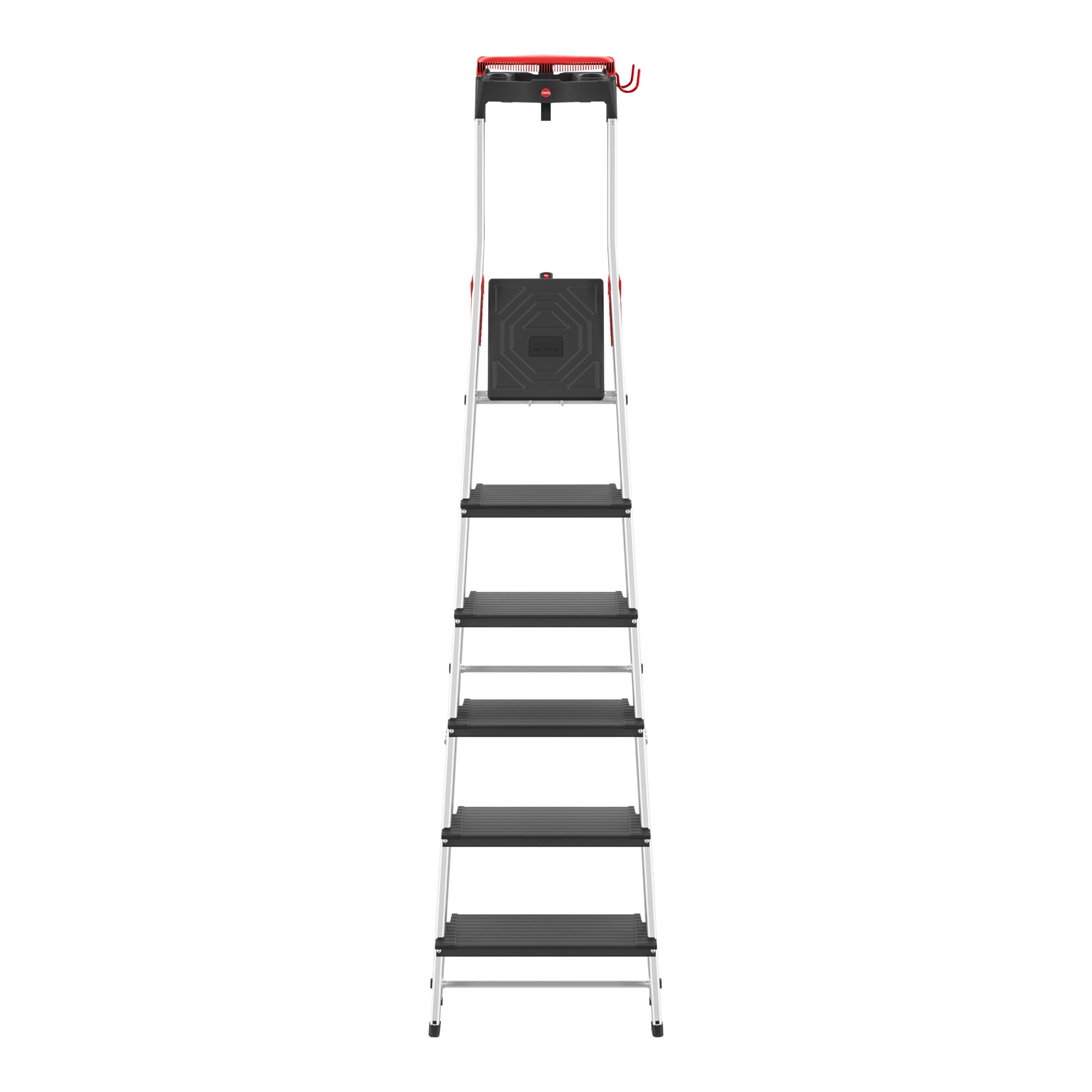 Hailo L100 TopLine, Alu-Sicherheits-Stehleiter, 6 Stufen