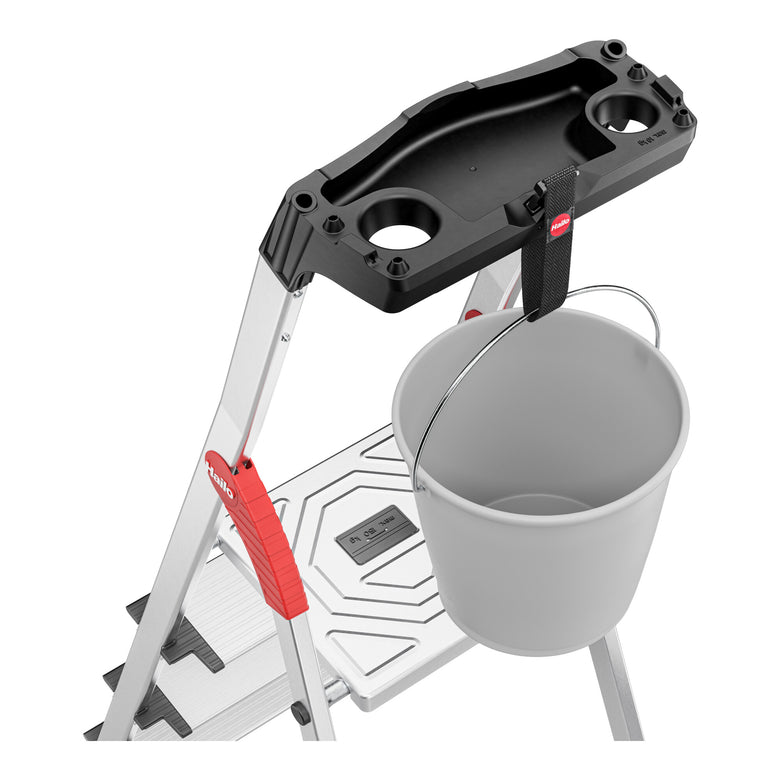 Hailo L80 ComfortLine, Alu-Sicherheits-Stehleiter, 6 Stufen