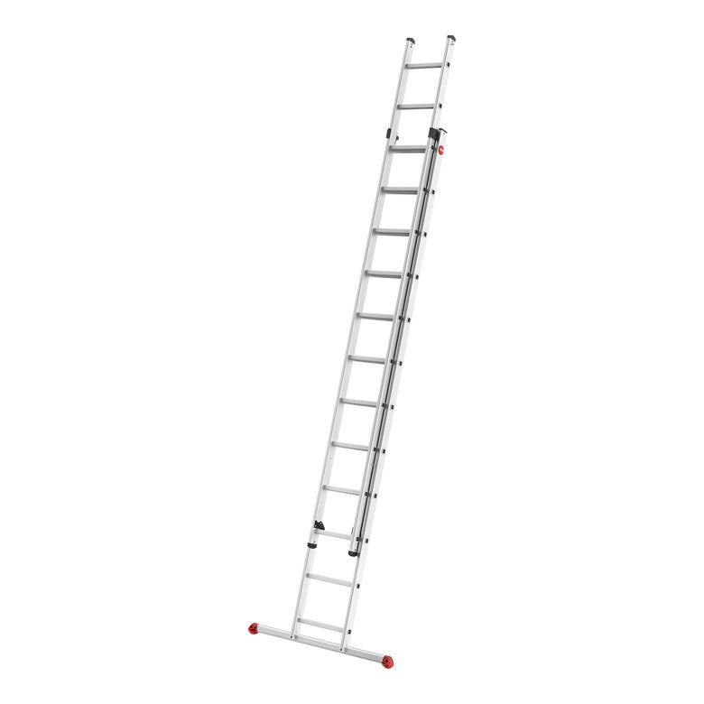 Hailo S80 ProfiStep duo, Aluminium-Schiebeleiter 2-teilig, 2x12 Sprossen