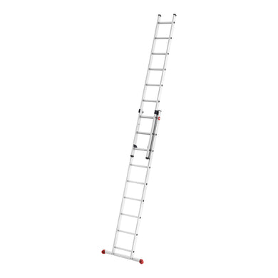 Hailo S80 ProfiStep duo, Aluminium-Schiebeleiter 2-teilig, 2x9 Sprossen
