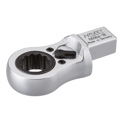 HAZET Einsteck-Ratschen-Ringschlüssel 6606D-18 Einsteck-Vierkant 14 x 18 mm