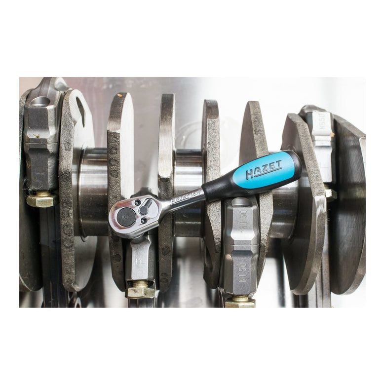HAZET Umschaltknarre 863P Vierkant massiv 6,3 mm (1/4")