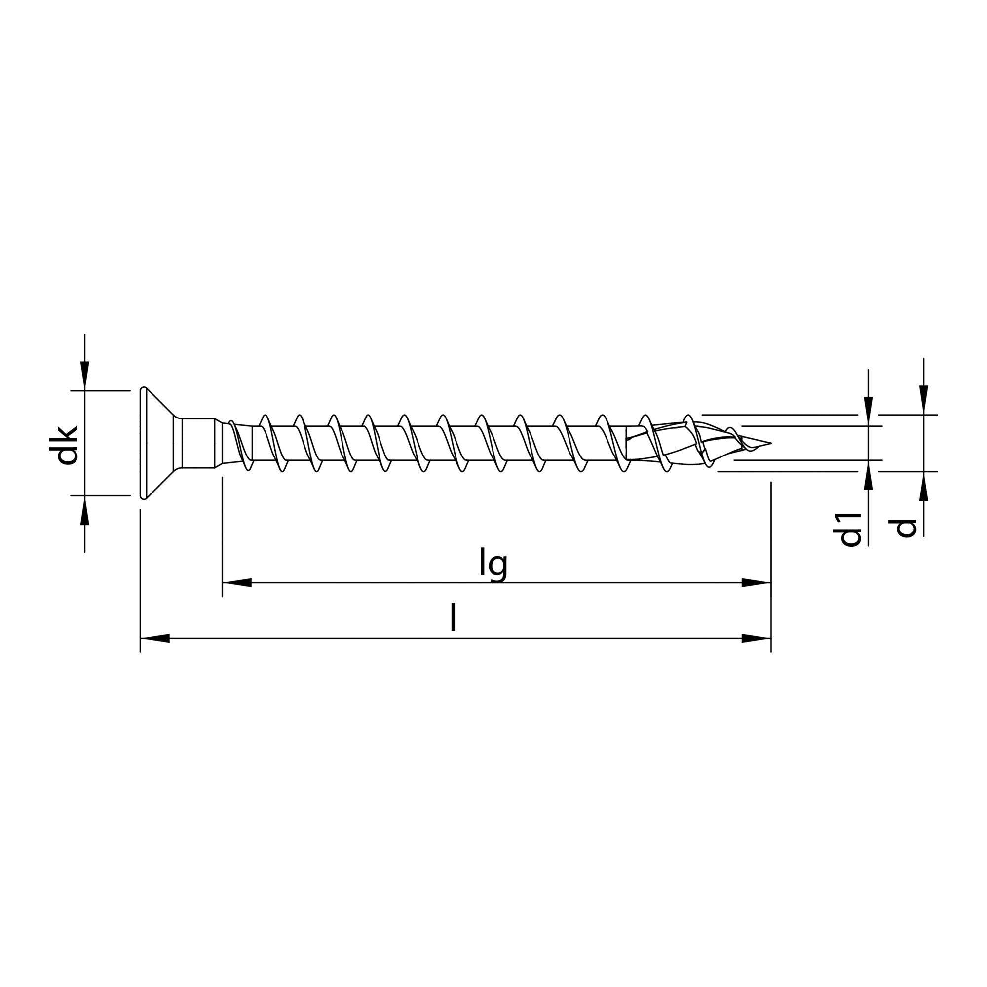 HECO-TOPIX-plus 4,0 x 60, Senkkopf + Kopfbohrung, Pozi-Drive, VVG, A3K 200 Stk