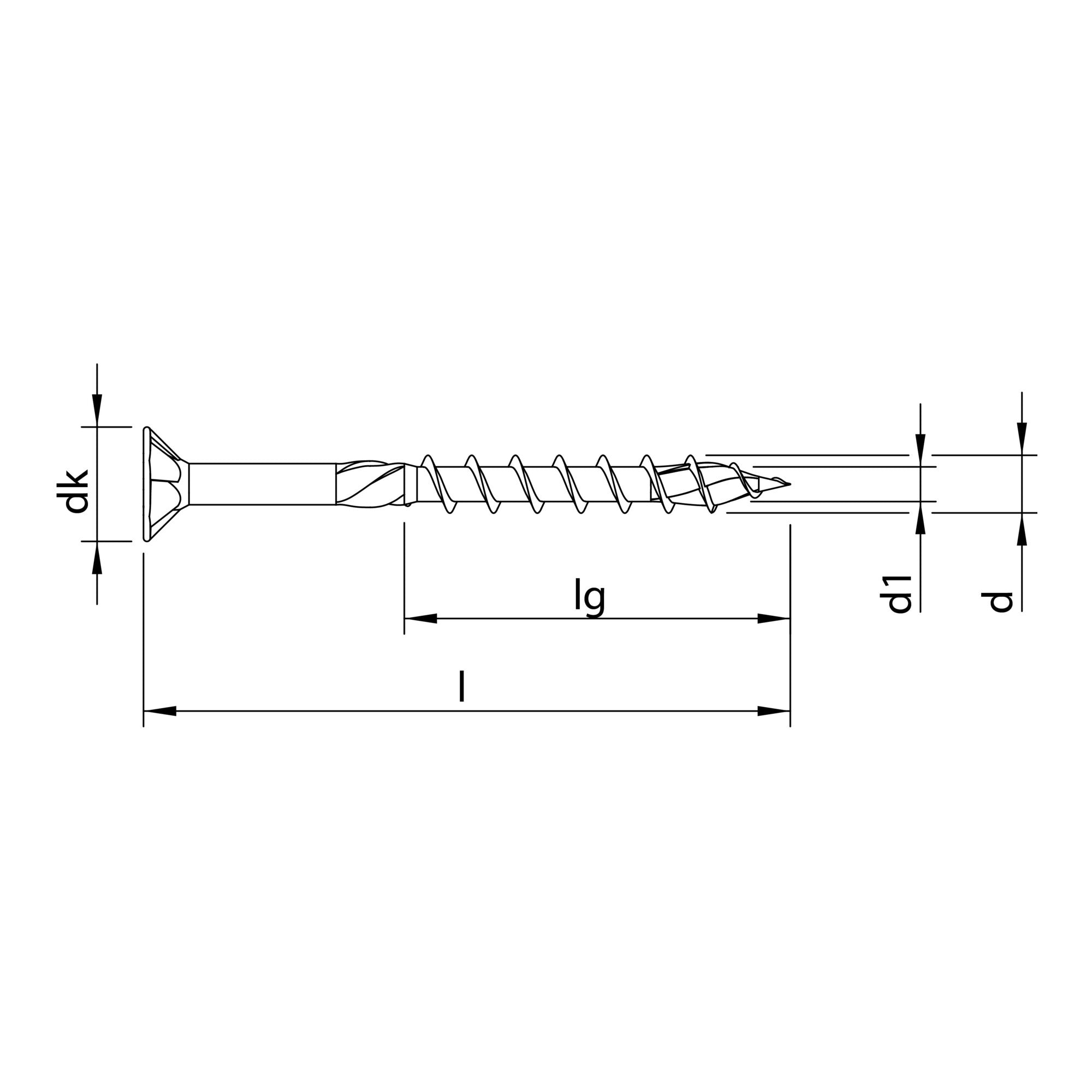 HECO-TOPIX-plus 5,0 x 80, Senkkopf, HECO-Drive, TG, A3K 100 Stk