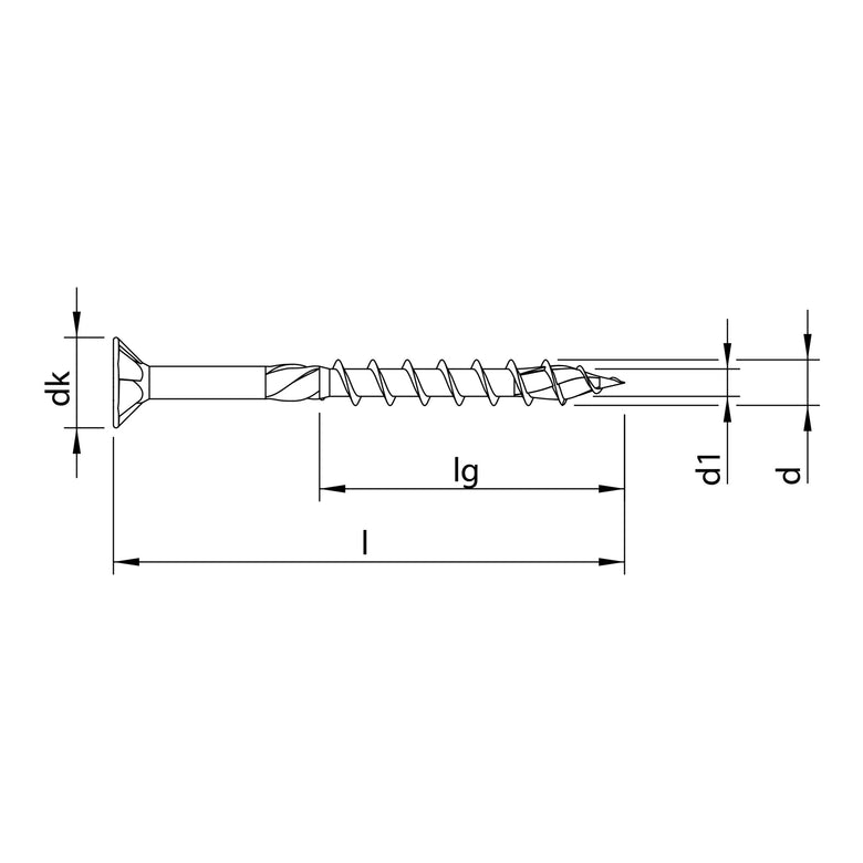 HECO-TOPIX-plus 5,0 x 80, Senkkopf, HECO-Drive, TG, A3K 100 Stk