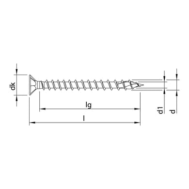 HECO-TOPIX-plus A2 3,5 x 40, Senkkopf, Pozi-Drive, VVG 200 Stk