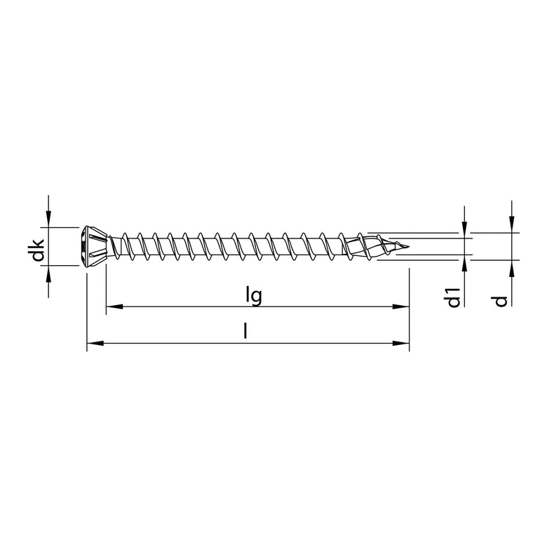HECO-TOPIX-plus A2 3,5 x 50, Dielenschraube, Linsenkopf, T-Drive, VVG 100 Stk