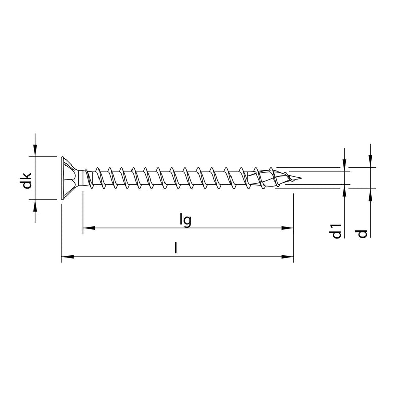 HECO-TOPIX-plus A2 6,0 x 60, Senkkopf, Pozi-Drive, VVG 200 Stk