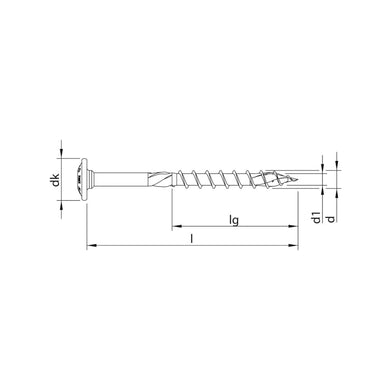 HECO-TOPIX-plus A2 8,0 x 280, Tellerkopf, T-Drive, TG 50 Stk