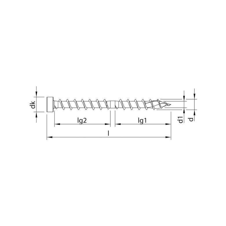 HECO-TOPIX-plus CombiConnect 8,5 x 215, Zylinderkopf, T-Drive, UKG, A3K 50 Stk