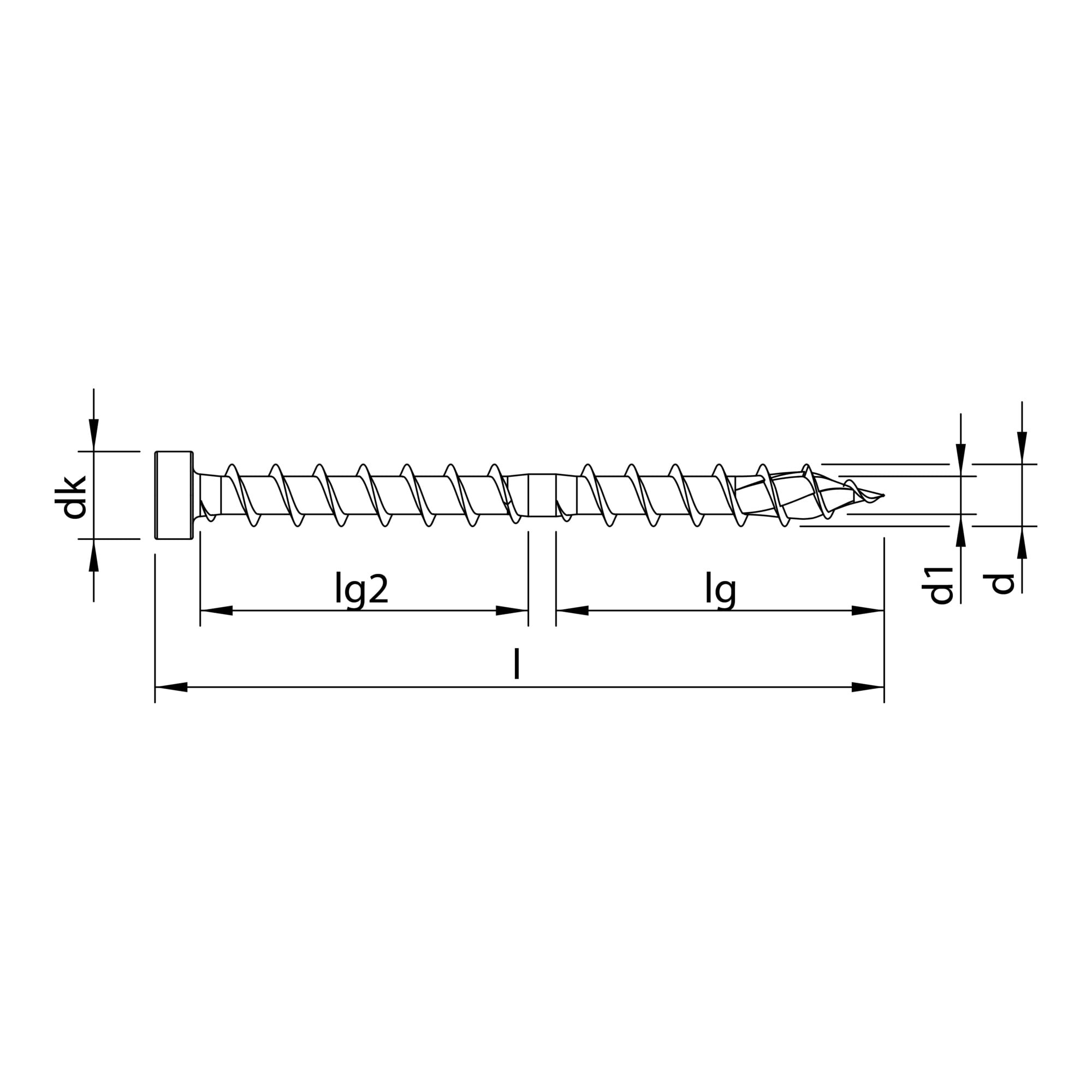 HECO-TOPIX-plus CombiConnect 8,5 x 270, Zylinderkopf, T-Drive, UKG, A3K 50 Stk