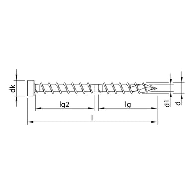 HECO-TOPIX-plus CombiConnect 8,5 x 270, Zylinderkopf, T-Drive, UKG, A3K 50 Stk