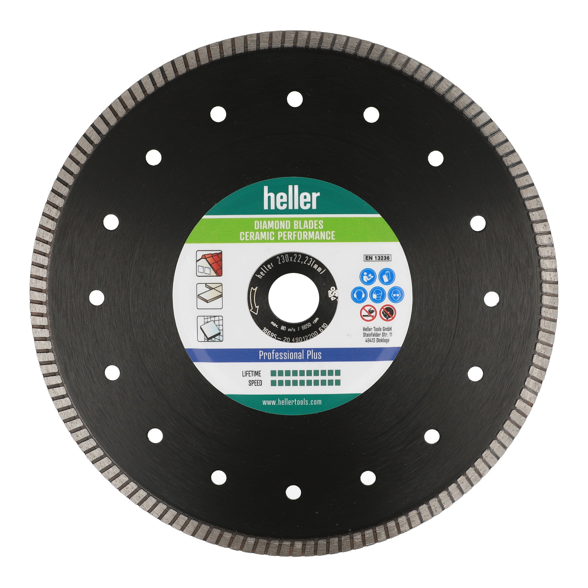 Heller Tools Diamond Blade Ceramic Performance 115 x 22,23