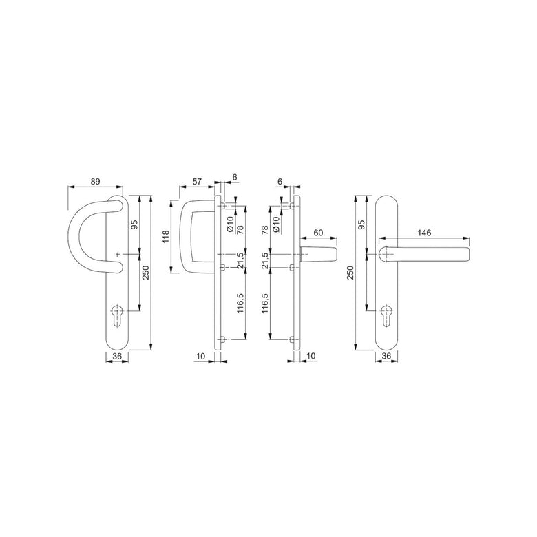 HOPPE PT-Wechselgarnitur RR,ov.,PZ,VK8,E92,Liverp. 538G/3357N/1313G F9,TS 67-72