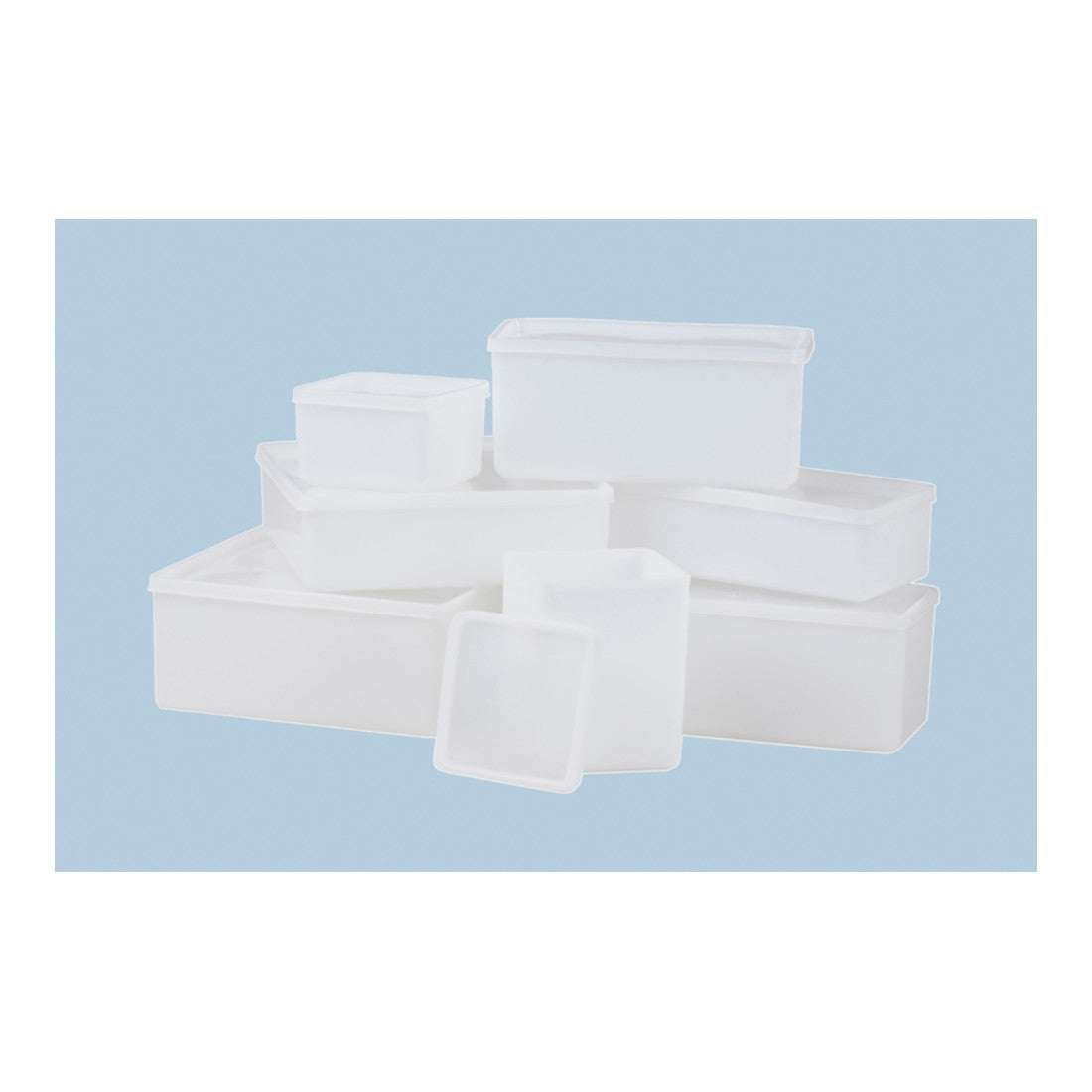 Hünersdorff Dose mit Stülpdeckel 1.000 ml, eckig natur, 103x103x127 mm