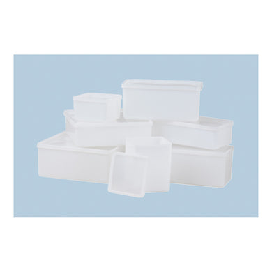 Hünersdorff Dose mit Stülpdeckel 1.000 ml, eckig natur, 103x103x127 mm