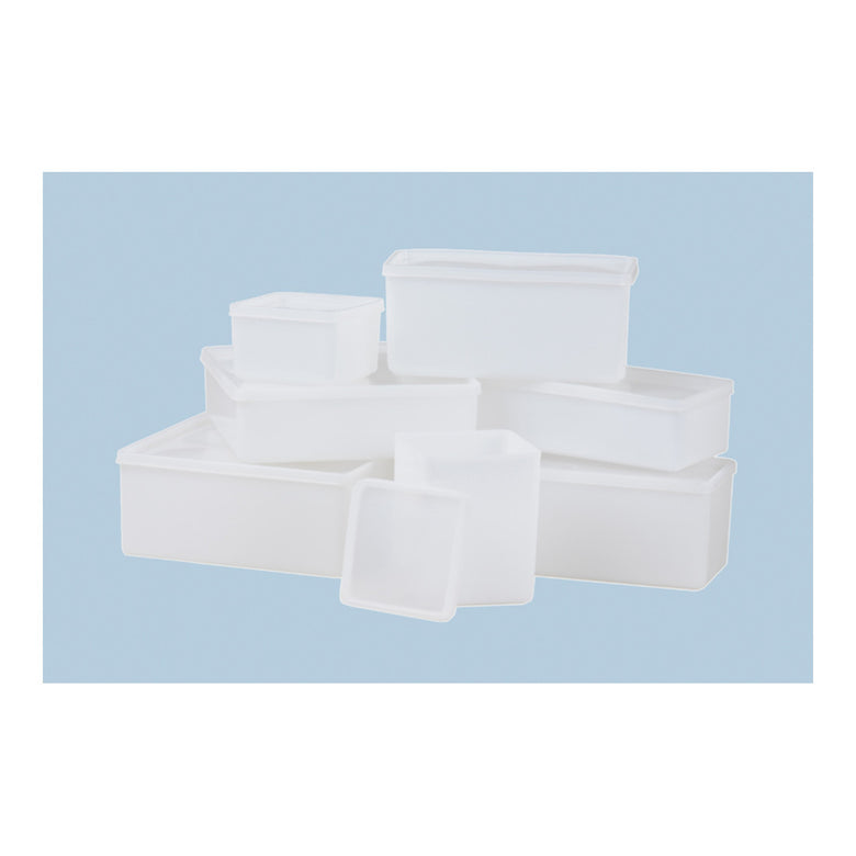 Hünersdorff Dose mit Stülpdeckel 1.000 ml, eckig natur, 103x103x127 mm