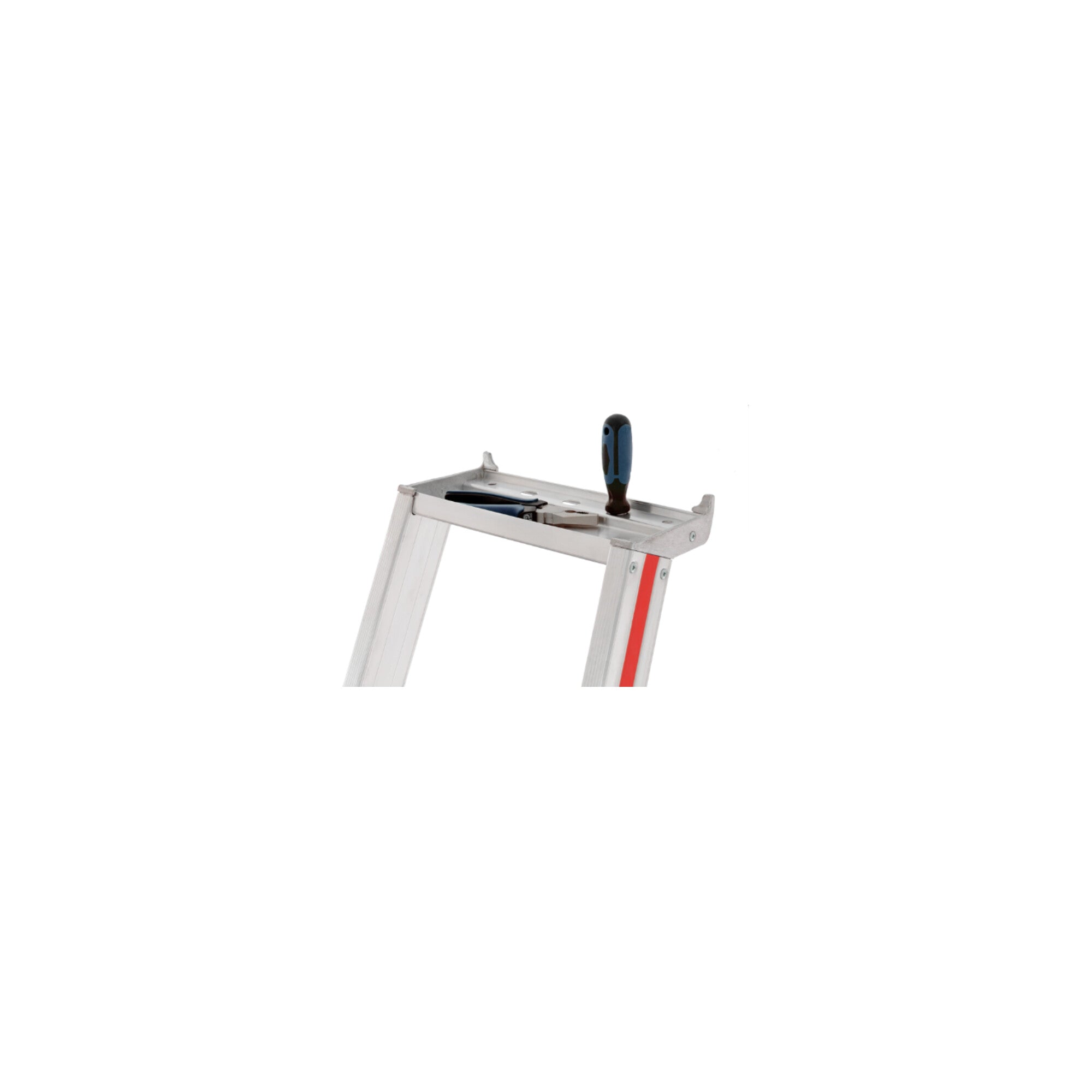 Hymer Stufenstehleiter mit Plattform, einseitig begehbar, 6 Stufen