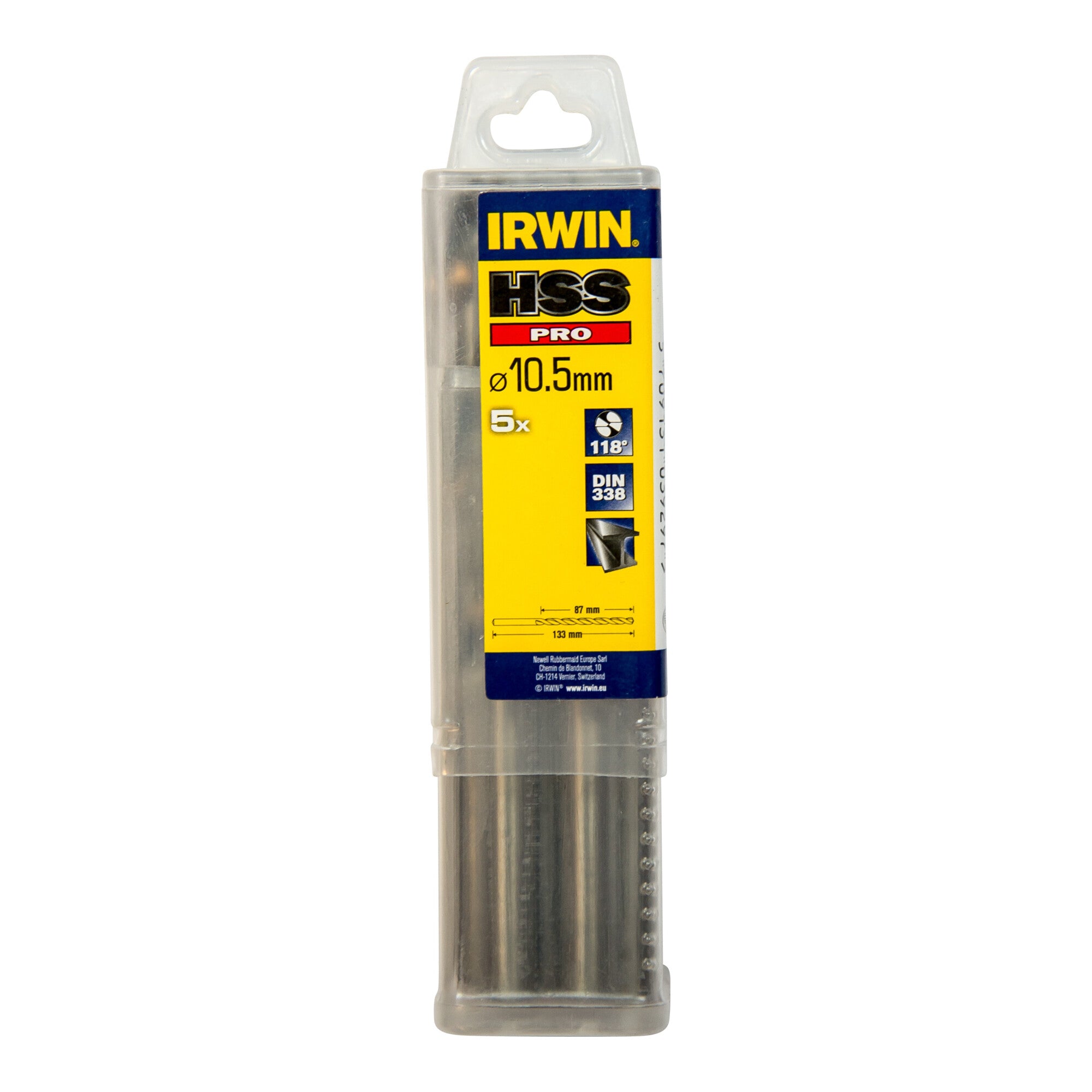 Irwin Metallbohrer HSS 10,5x133x87mm 5 Stk