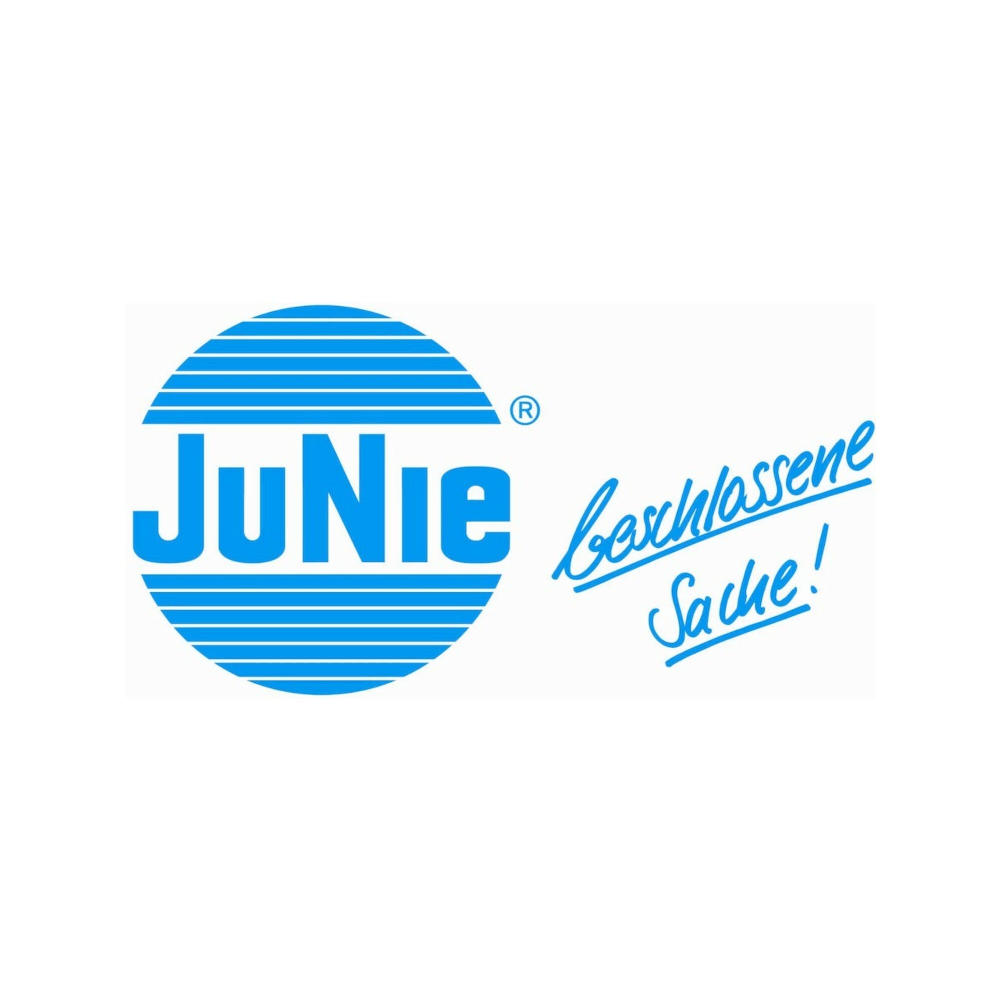 JuNie MB-Zylinderhebelschloss Set, 2987 mit Mutternbefestigung Messing poliert